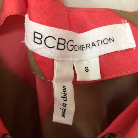 BCBGeneration Chevron Pattern Dress with Ruffles - Picture 6 of 6